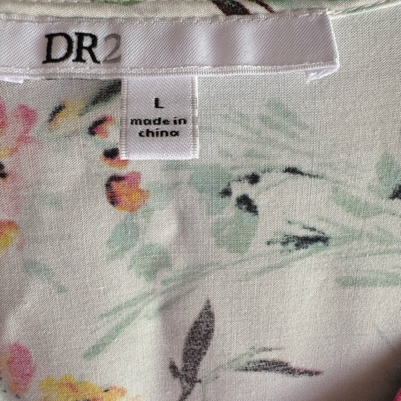 DR2 Colorful blouse size large - Picture 3 of 6